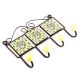 Yellow Forest Green Leaf Floral Tiles Hooks